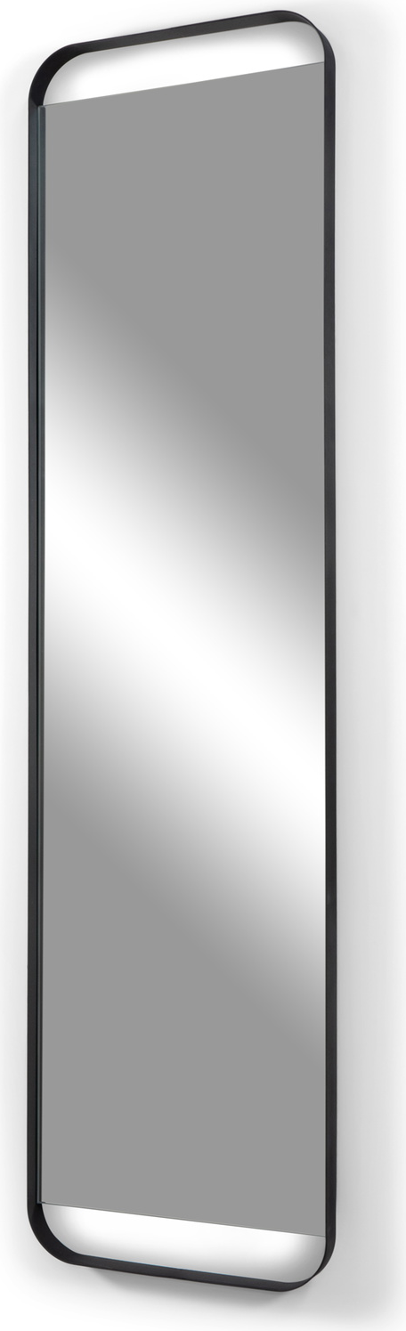 Vægspejl Spinder Design Rex Sort Pulverlakeret Stålramme H175ã B46 Cm   Nordisk Minimalistisk Design