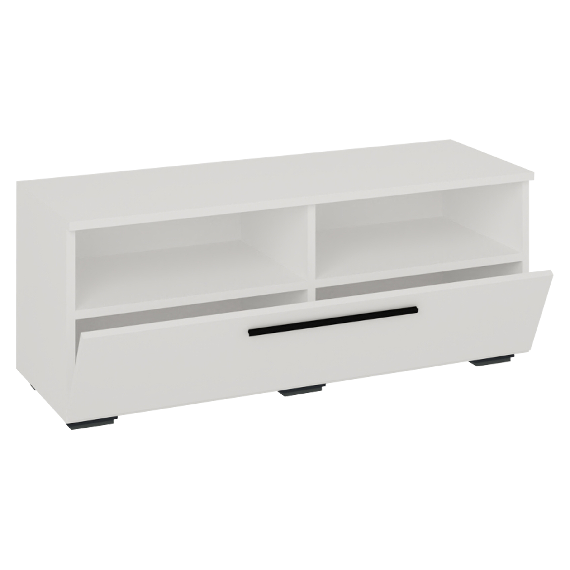 Vcm Nordic Arila   Tv-bord       Låge Og   Rum Hvid Træ  95x40