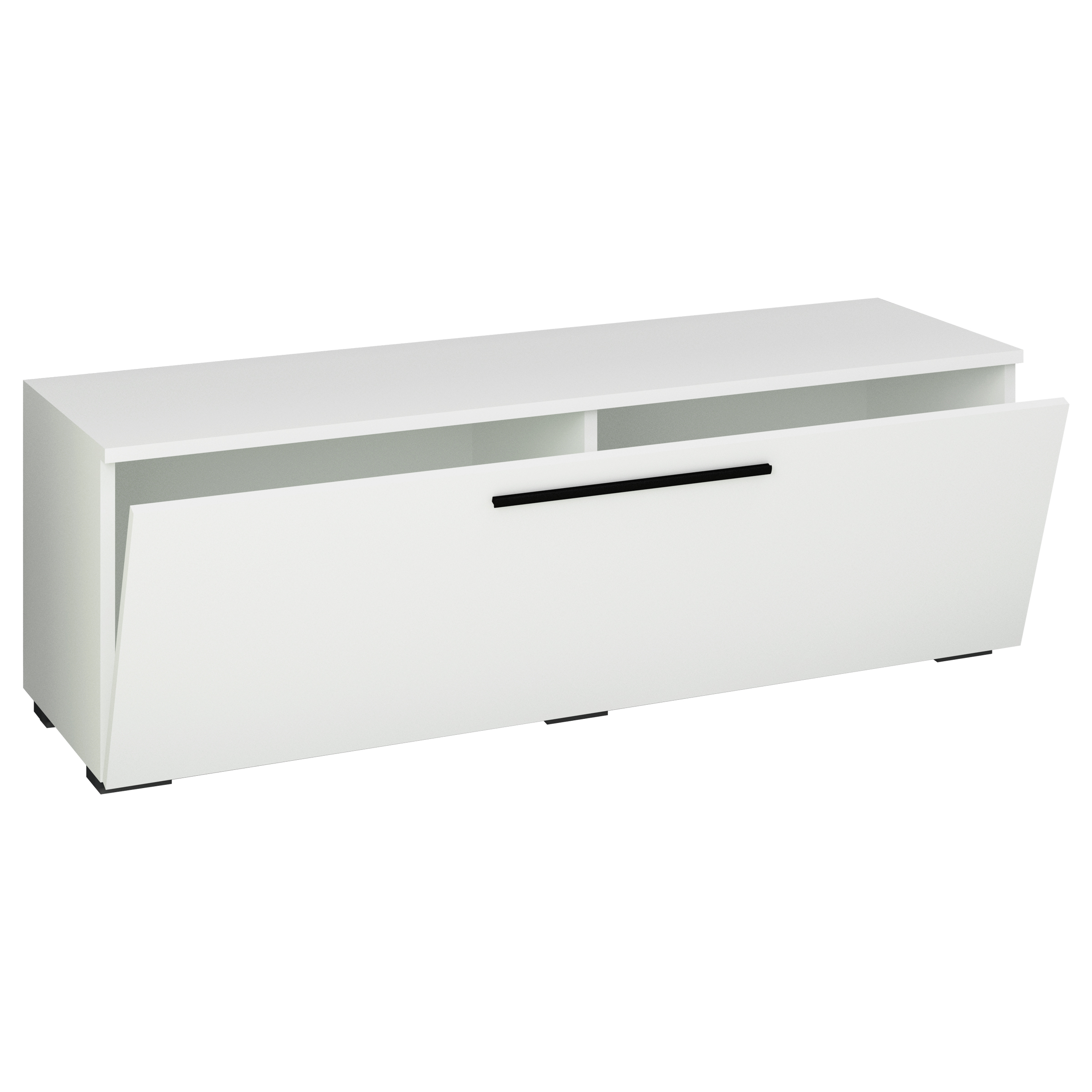 Vcm Nordic Arila   Tv-bord       Låge Og   Rum Hvid Træ  115x40