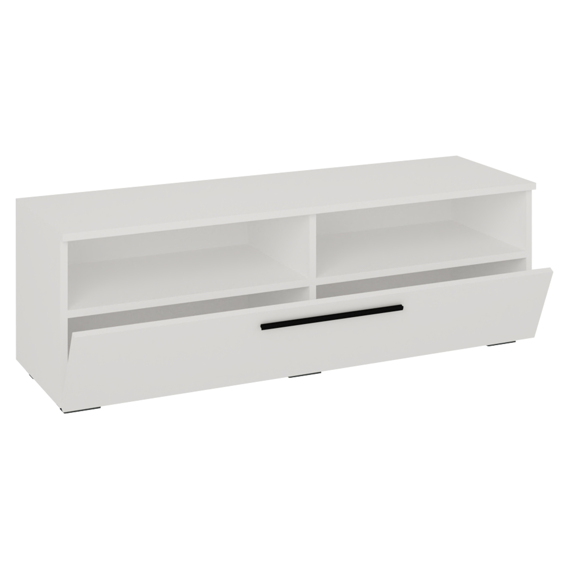 Vcm Nordic Arila   Tv-bord       Låge Og   Rum Hvid Træ  115x40