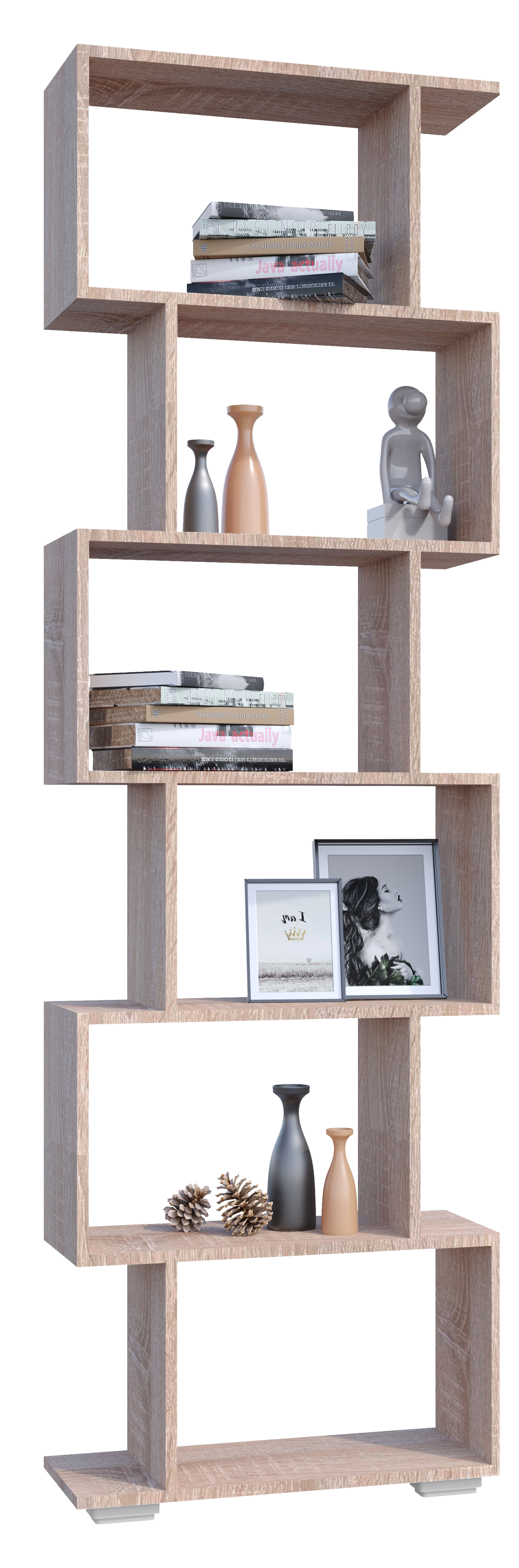 Vcm Nordic Palusa   Reol       Rum Natur Træ  :196 1cm X60cm   23 8cm