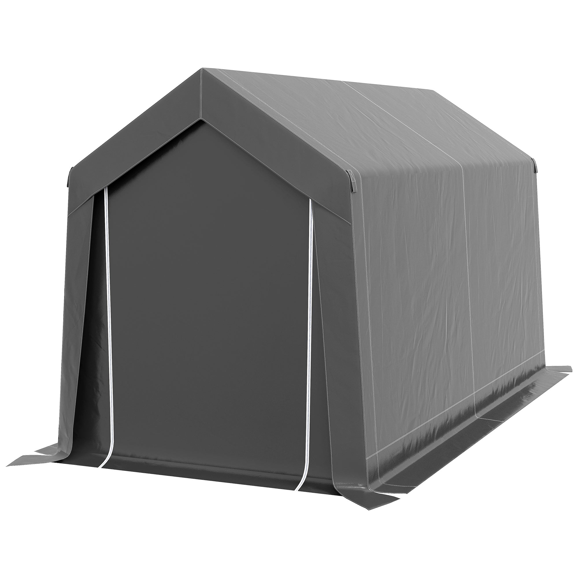 Vejrbestandigt Havetelt  Uv-bestandigt  Ventilationsvindue  Stålramme  210x360x235 Cm  Mørkegrå