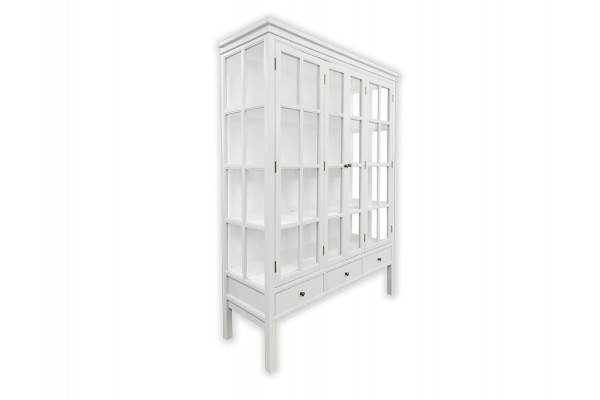 Venø Vitrineskab 175x130x45 Cm Hvid