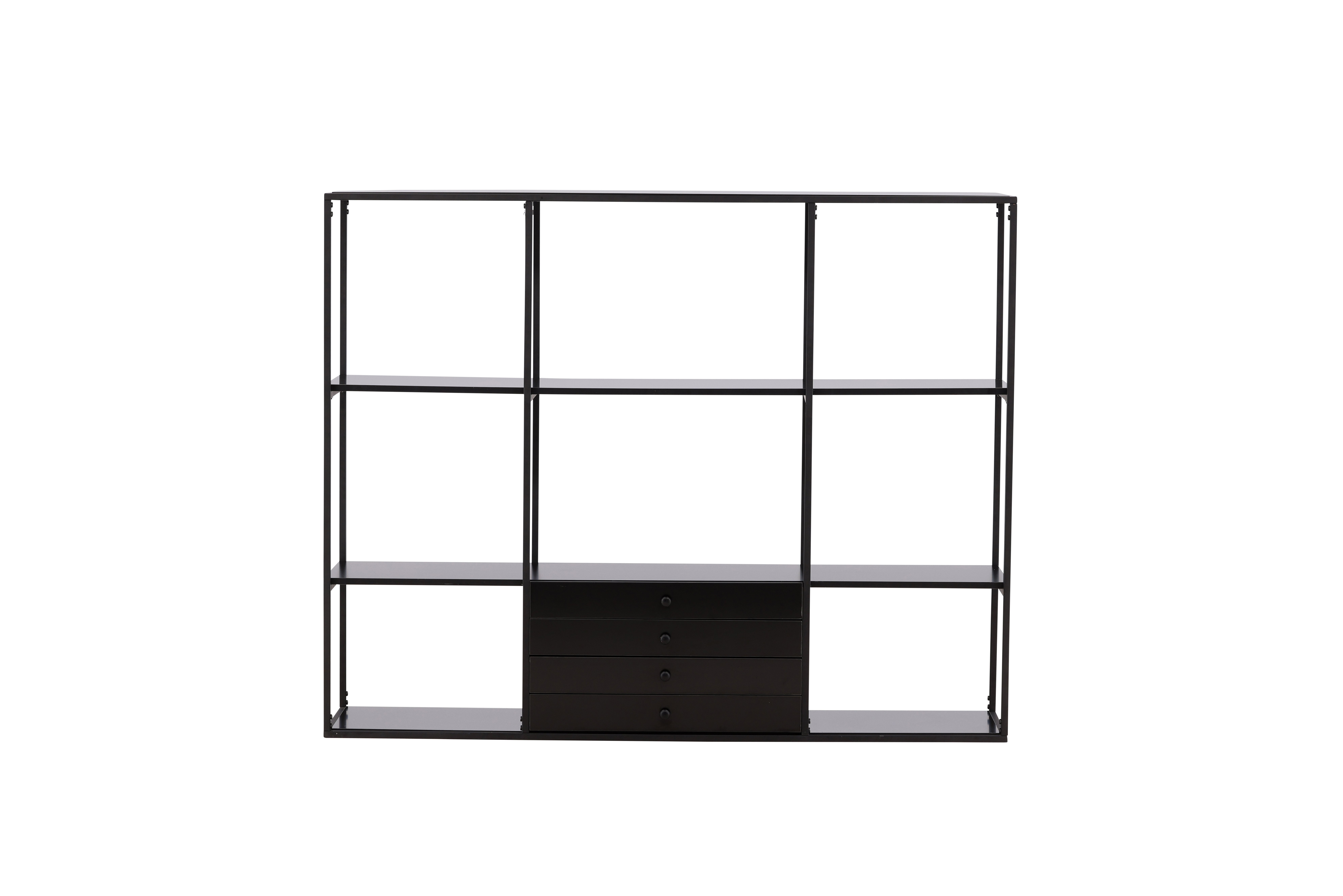 Venture Design Amaraillo Reol       Skuffer Sort Mdf Og Sort Stål   :120