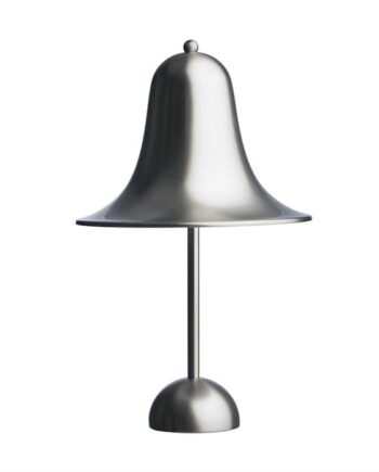 Verpan Verner Panton Pantop Bordlampe  : 23 Cm Matt Metallic : Erling Christensen Møbler  : Erling Christensen Møbler