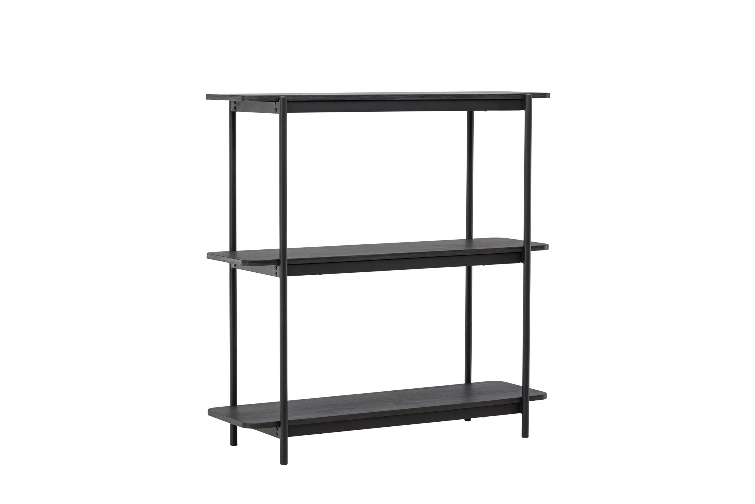 Vind Collection Heim Konsolbord Hylder Sort Mdf Og Stål 120x40