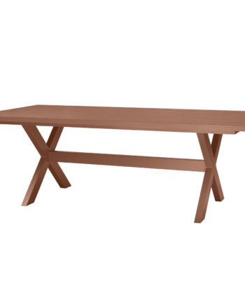 Woood Delta Picknick Havebord  Rektangulær Terracotta Aluminium  220x100