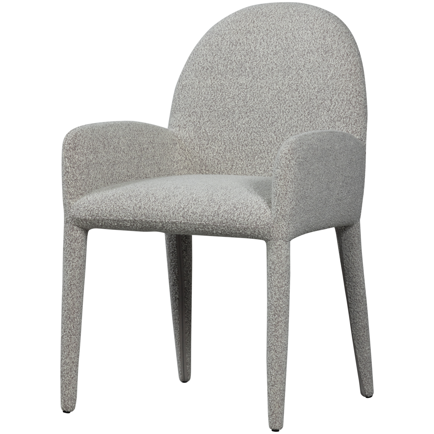 Woood Elegance Spisebordsstol     Armlæn Grå Polyester