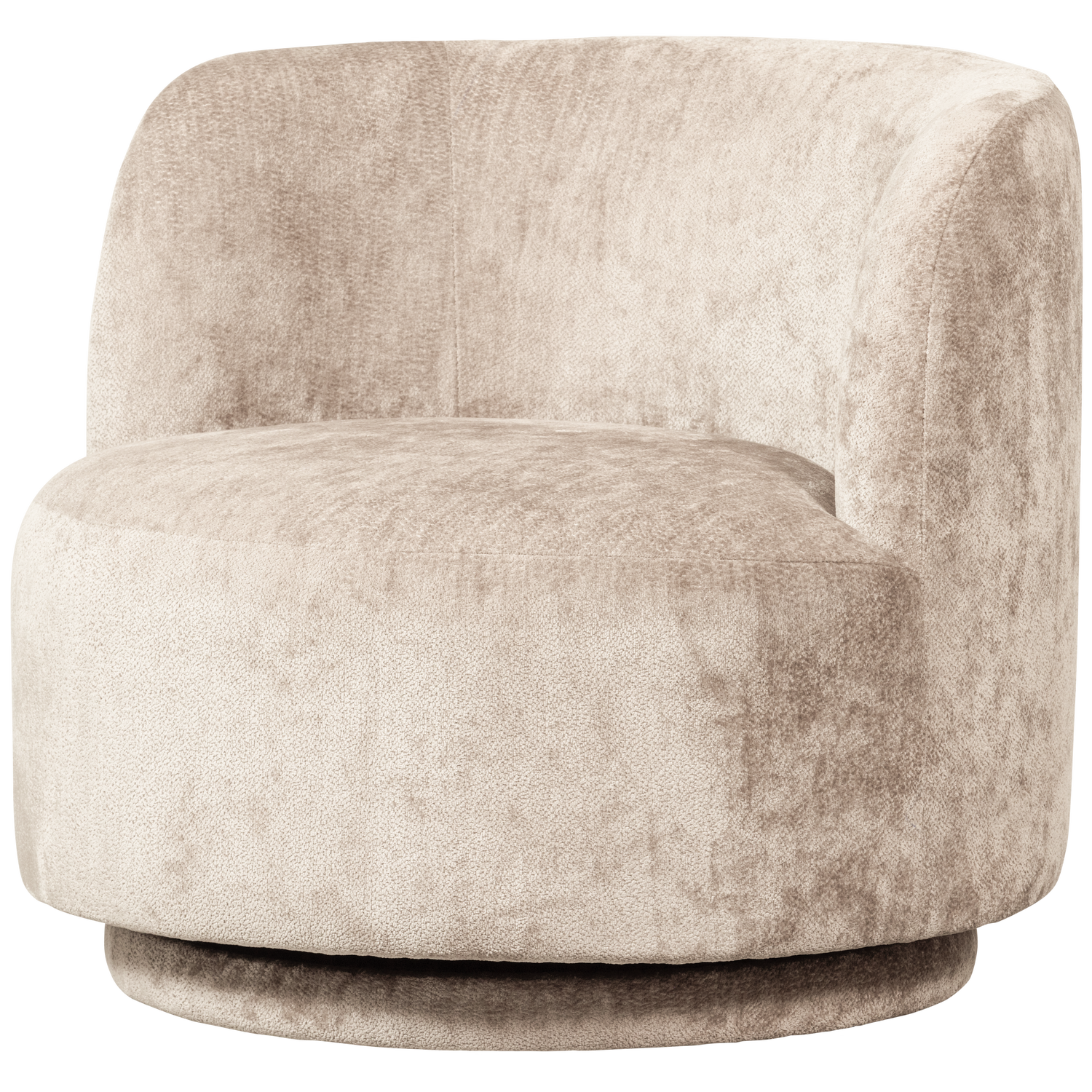 Woood Popular Drejestol Natur Chenille Stof