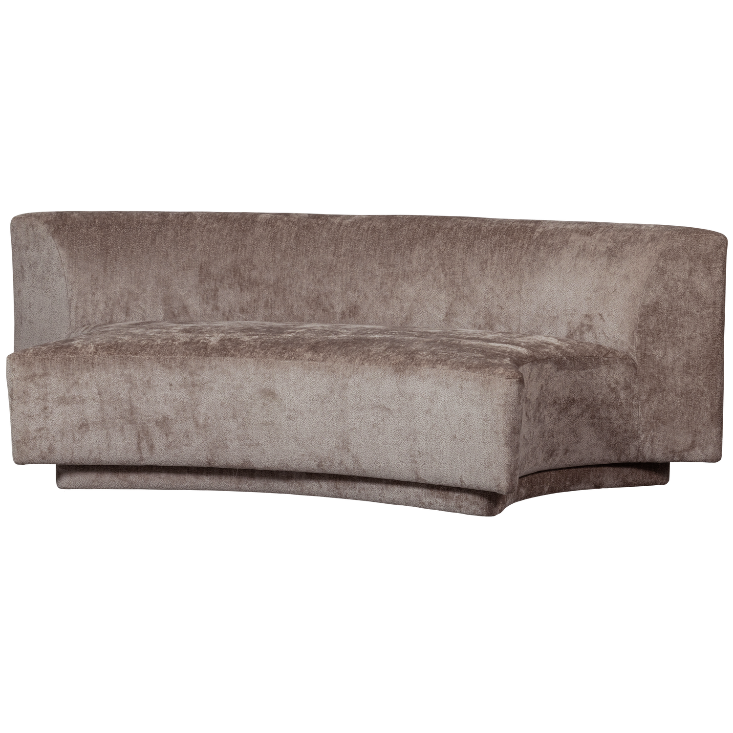 Woood Popular   Pers  Sofa Taupe Chenille Polyester Stof