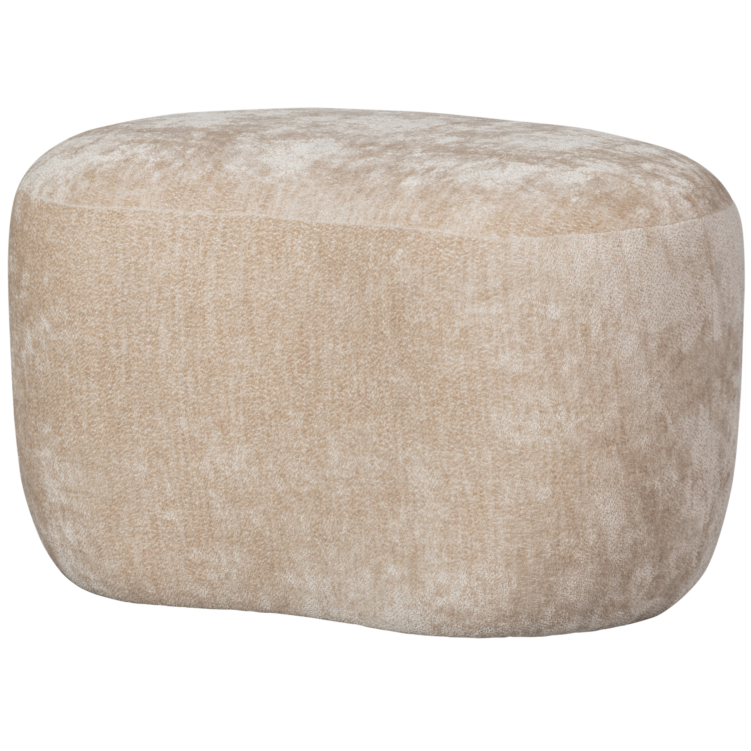 Woood Popular Puf  Bønneformet Natur Chenille Stof  73x51