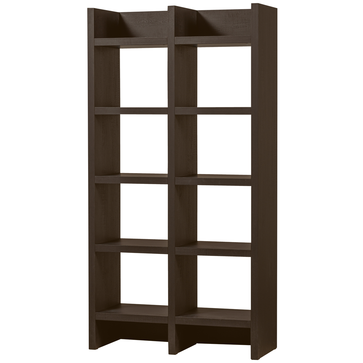 Woood Timo åbent Skab Reol     10 Hylder Mørkebrun Mdf   :195
