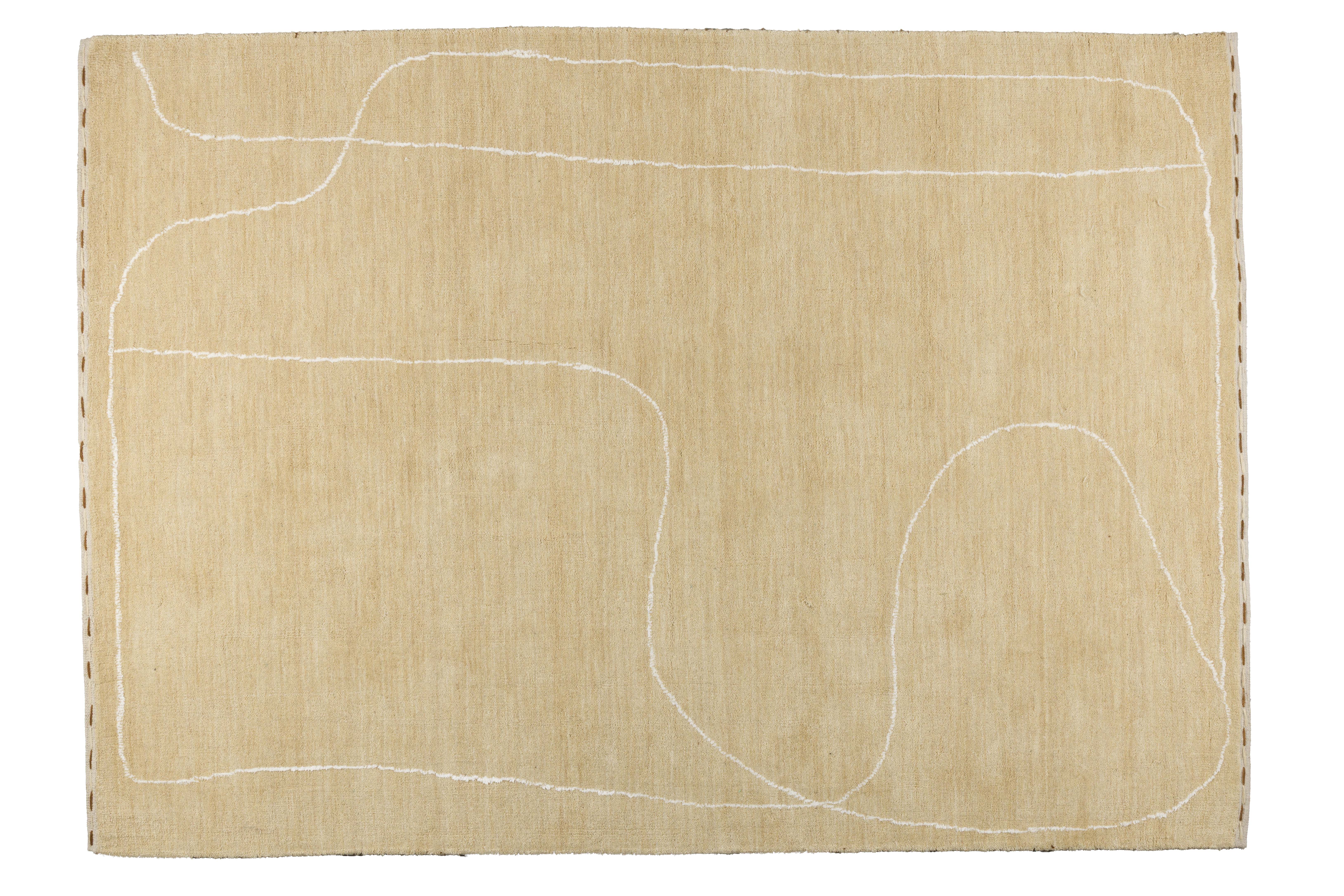 Zuiver Doodle Gulvtæppe  Rektangulær Beige Polyester  160x230