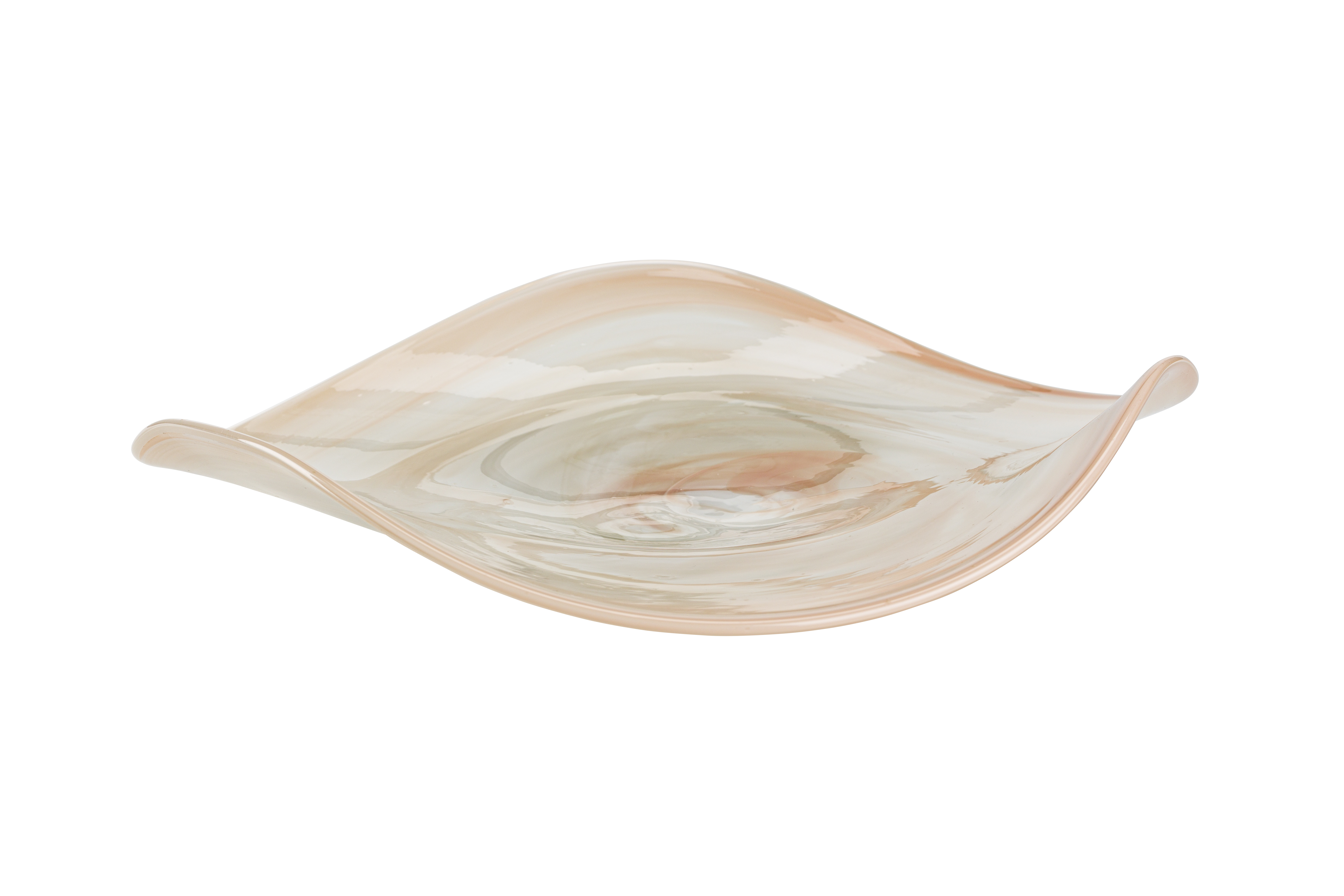 Zuiver Maria Skål Hvid Og Lyserød Transparent Glas  34x36