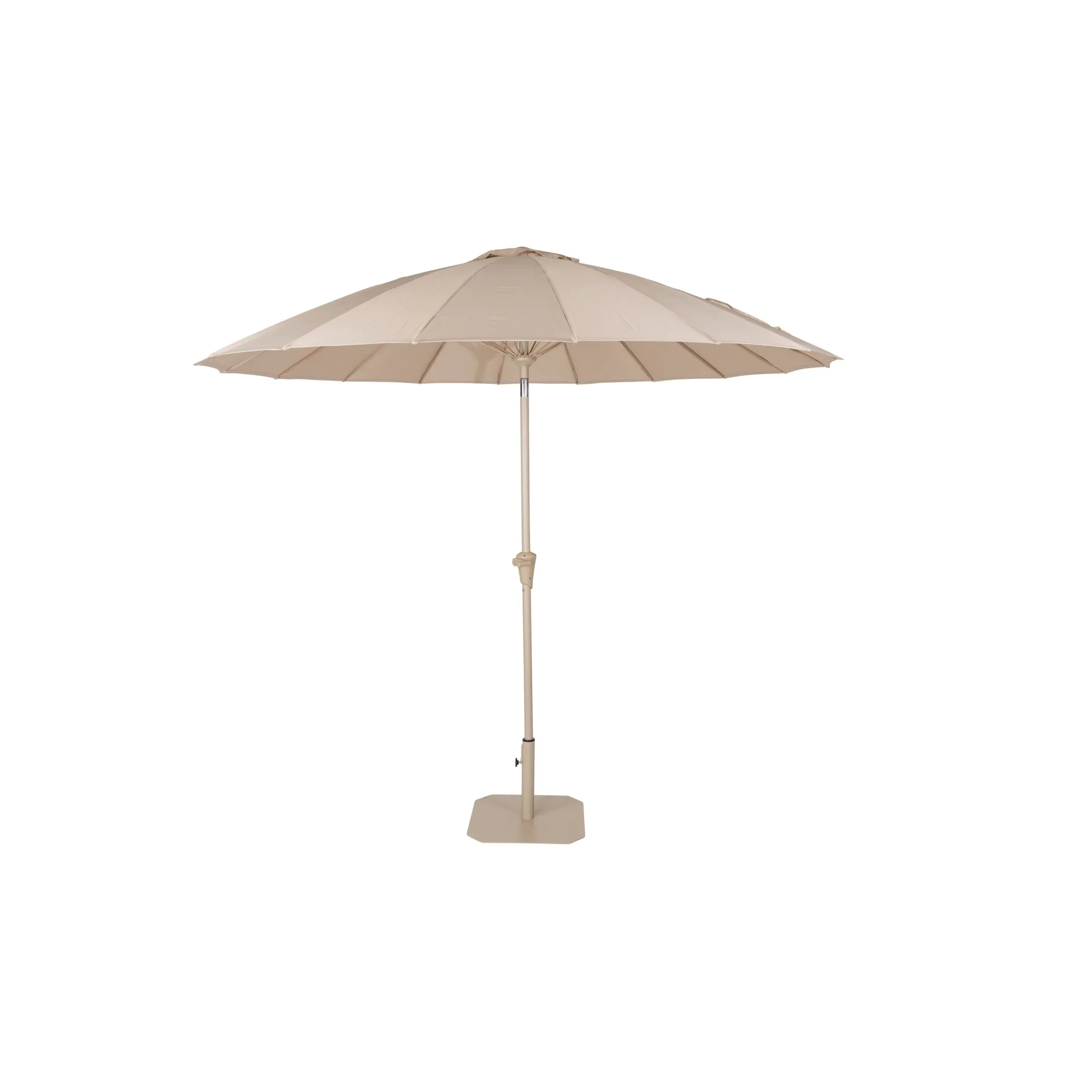 Zuiver Sunshine Parasol     Fod Beige Polyester Og Rustfrit Stål
