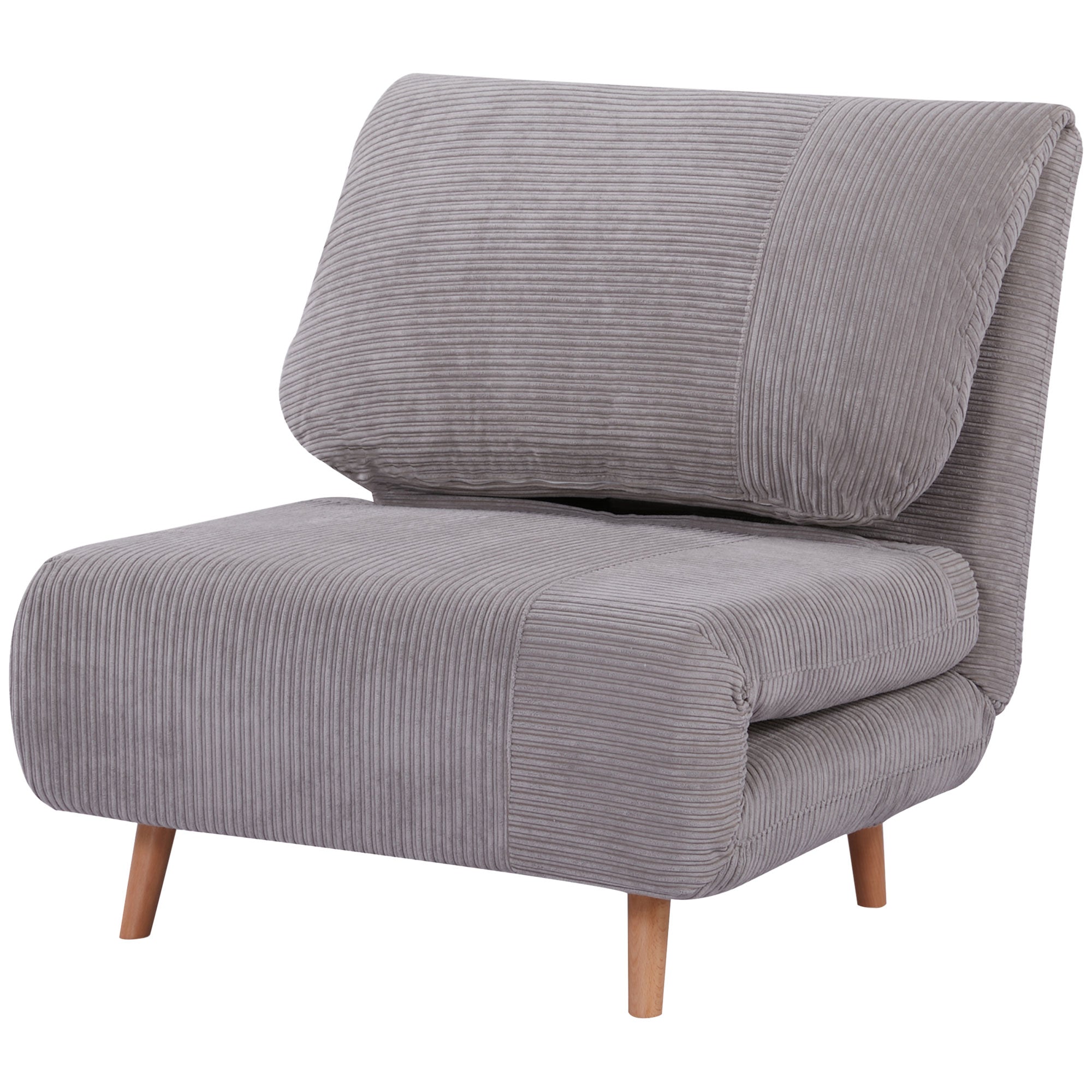 - -  Sovesofa Gæsteseng  Op Til 200 Kg  Justerbar Nakkestøtte  Fløjlslook  82 Cm     Cm   83 Cm  Grå
