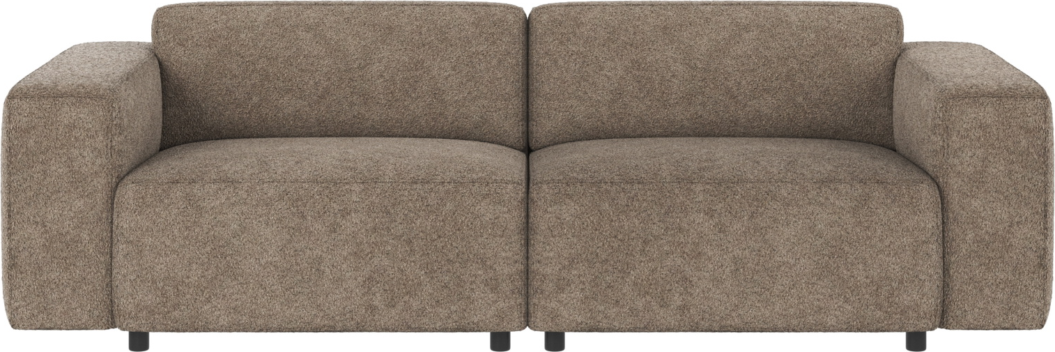 -personers Modulsofa Rowico Willard   Mørk Beige Anna Polyester Med Fsc-træramme 236x98x70 Cm