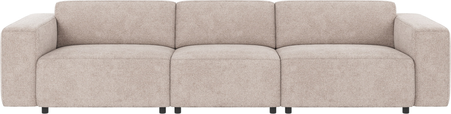 -personers Modulsofa Rowico Willard Lysegrå Greg 17-stof 314x98 Cm
