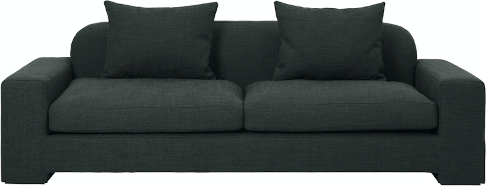 -personers Sofa Bay Fra Broste Copenhagen   Grøn økologisk Stof 228x97x70 Cm