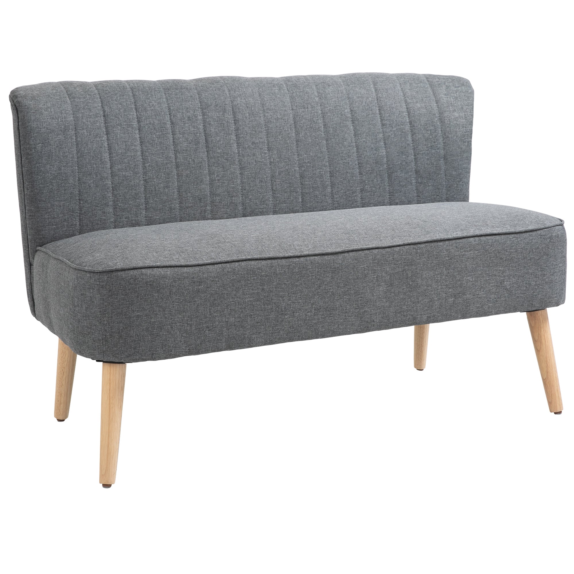 -personers Sofa  Blød Polstring  Letplejeligt Betræk  Op Til 150 Kg  117   56     77 Cm  Lysegrå