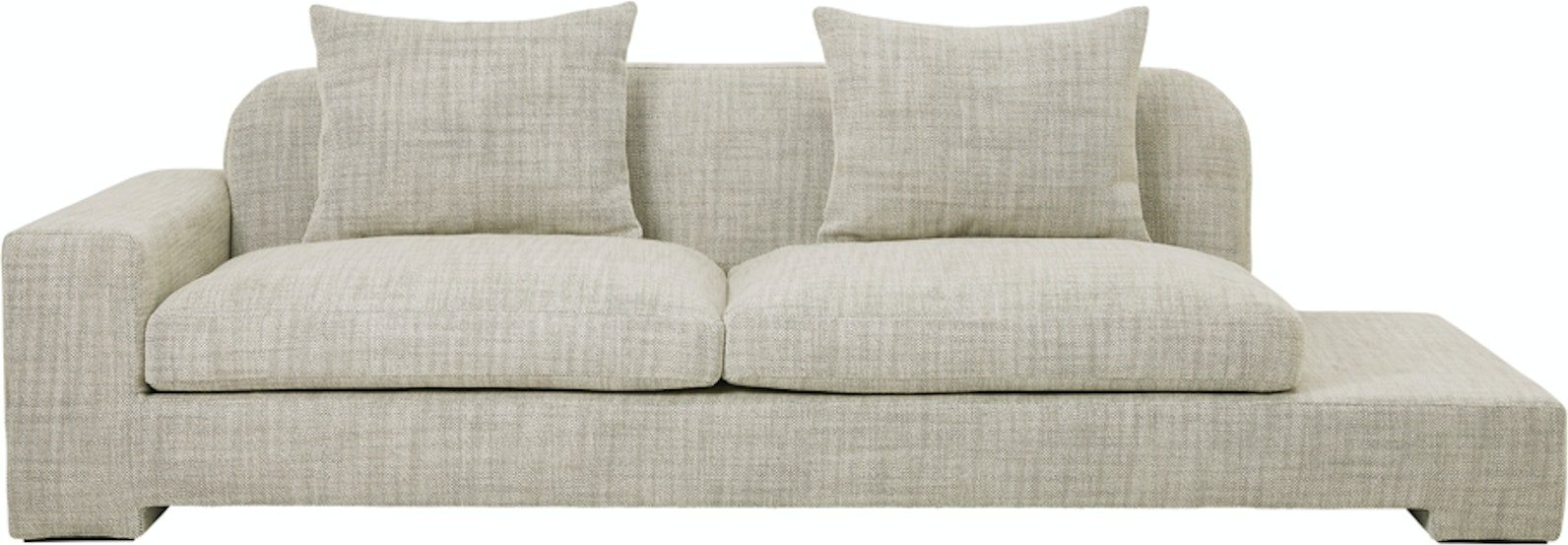 -personers Sofa Broste Copenhagen Bay Beige Stof 250 Cm