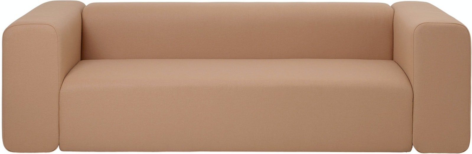 -personers Sofa Broste Copenhagen Lagoon Orange Maskinvaskbart Stof 240x90x70 Cm