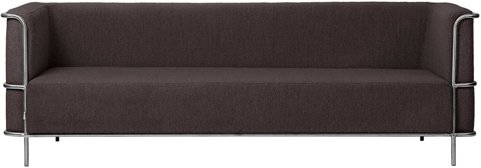 -personers Sofa Kristina Dam Modernist Bouclé Brun 220 Cm
