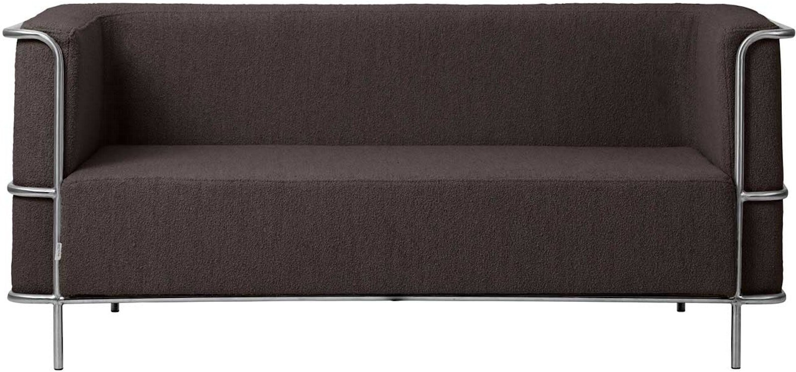 -personers Sofa Kristina Dam Modernist Bouclé Brun H70xb77xl164 Cm