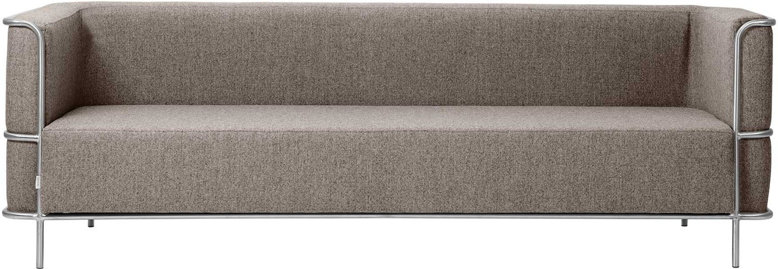 -personers Sofa Kristina Dam Modernist Grå Uld 220   77   70 Cm
