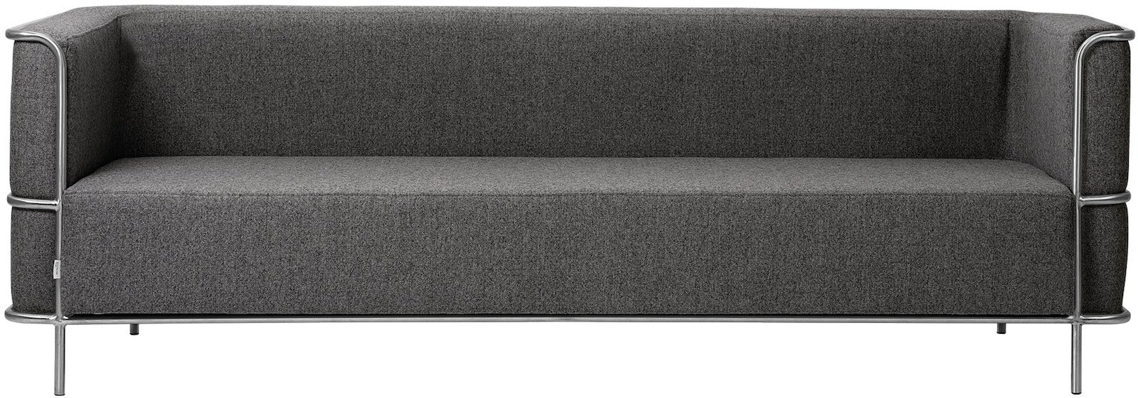 -personers Sofa Kristina Dam Modernist   Mørk Grå Uld 220 Cm