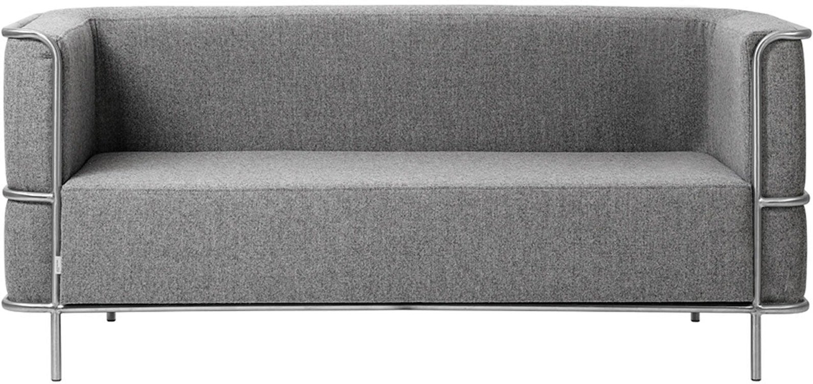 -personers Sofa Kristina Dam Modernist Lys Grå Uld 164x77x70 Cm