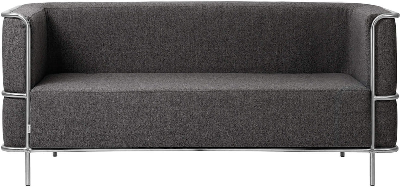 -personers Sofa Kristina Dam Modernist Mørk Grå Uld L164   D77   H70 Cm