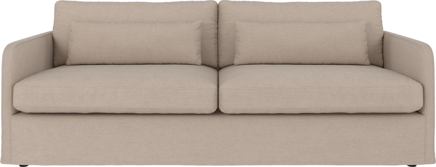 -personers Sofa Rowico Peyton Lys Beige Polyesterstof Aftageligt Betræk H82ã B213ã D103 Cm
