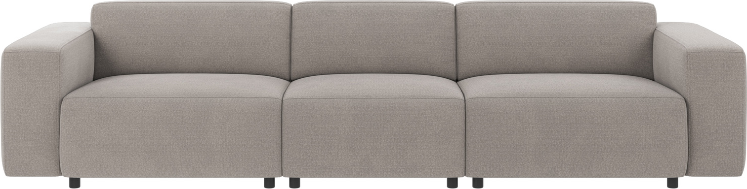 -personers Sofa Rowico Willard   Rita 167 Lysegrå Polyester Med Nozag-fjedre Og Fsc-mix Træ  314 Cm Bred