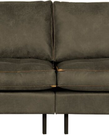 -personers Sofa Woood Rodeo Classic  Army Ecoleather Kunstlæder  Quiltede Hynder  Fast Komfort  275 Cm