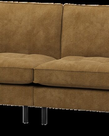 -personers Sofa Woood Rodeo Classic  Honninggul Ribstof  275 Cm  Faste Hynder