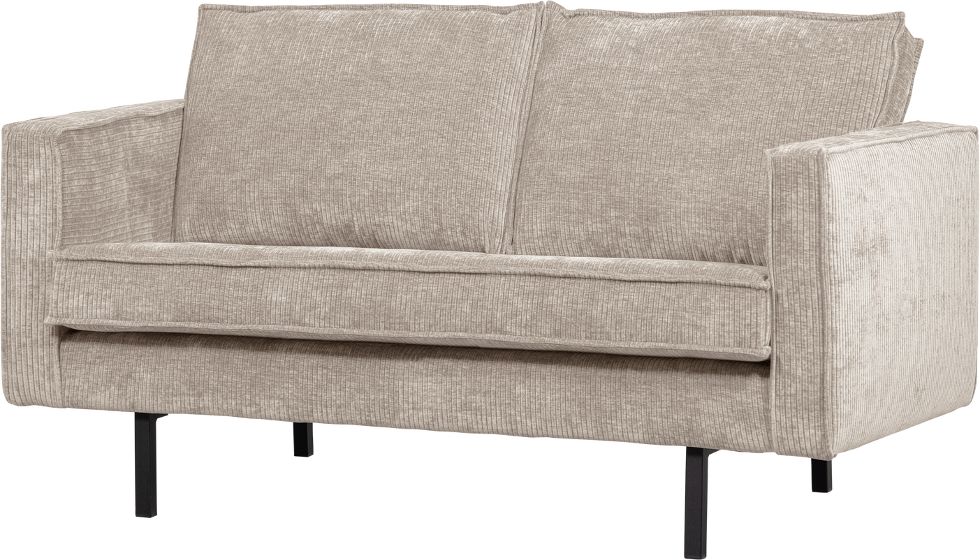 -personers Sofa Woood Rodeo Ecru Remy Ribstof 150 Cm Kompakt 100 Polyester