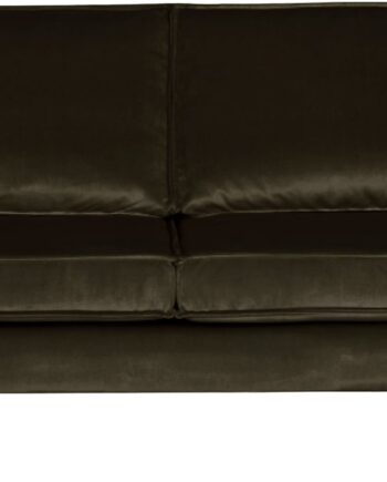 -personers Sofa Woood Rodeo Mørkegrøn Velour  Metalben  Faste Hynder