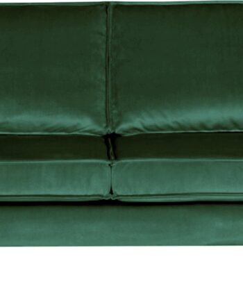 -personers Sofa Woood Rodeo  Skovgrøn Velour  Høj Benramme  Faste Hynder  190 Cm