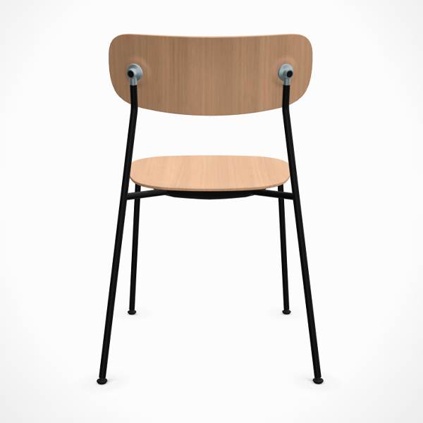 Andersen Furniture Scope Spisebordsstol Sort Zink Hvidpig Mat Lak : Erling Christensen Møbler