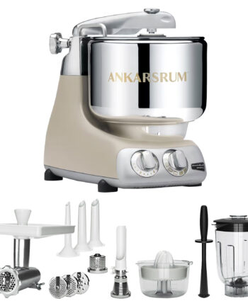Ankarsrum Akm 6230 Køkkenmaskine   Deluxe Pakke  Harmony Beige