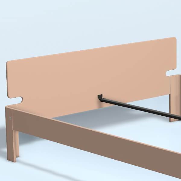 Auping Auronde Gavl Dobbeltseng Lav Model Blush 200 Cm  : Erling Christensen Møbler
