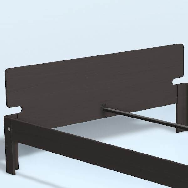 Auping Auronde Gavl Dobbeltseng Lav Model Chocolate Brown Oak 200 Cm  : Erling Christensen Møbler
