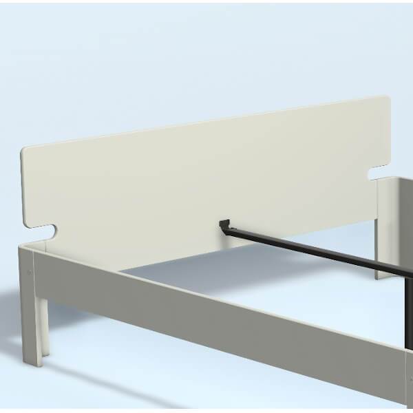 Auping Auronde Gavl Dobbeltseng Lav Model Hvid 200 Cm  : Erling Christensen Møbler