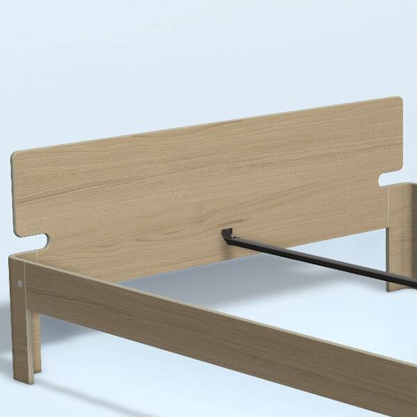 Auping Auronde Gavl Dobbeltseng Lav Model Natural Oak 200 Cm  : Erling Christensen Møbler