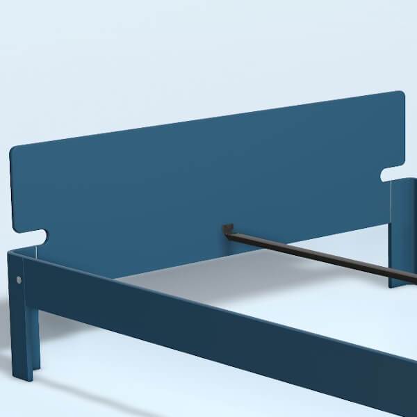 Auping Auronde Gavl Dobbeltseng Lav Model Royal Blue 200 Cm  : Erling Christensen Møbler