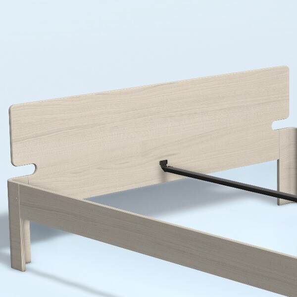 Auping Auronde Gavl Dobbeltseng Lav Model Soft White Oak 180 Cm  : Erling Christensen Møbler