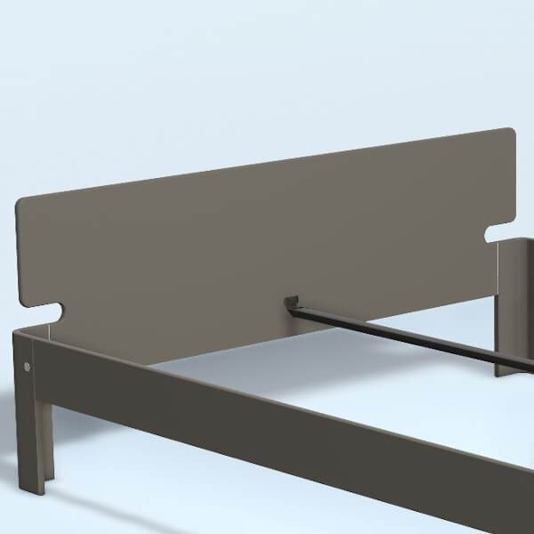 Auping Auronde Gavl Dobbeltseng Lav Model Warm Grey 200 Cm  : Erling Christensen Møbler
