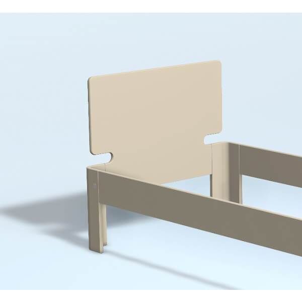 Auping Auronde Gavl Enkeltseng Høj Model Beige 80 Cm  : Erling Christensen Møbler