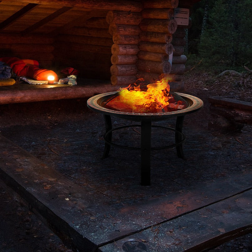 Bålfad Fuoco Mosaik Rund Form